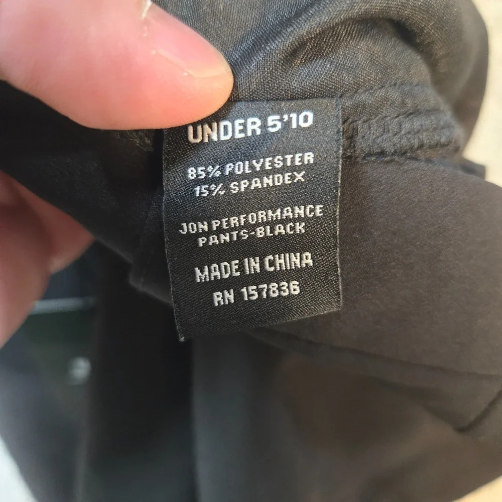 Under 510 U-510 Jon Performance Pants Men 38x27 Black NEW
